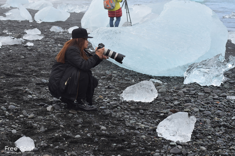 diamond beach The essence of Life by free Spirit melting glacier human impact on environment Iceland